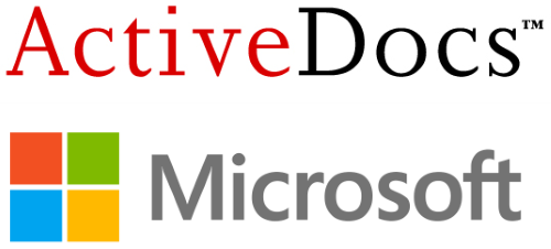 ActiveDocs and Microsoft Logos