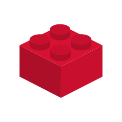 Icon of a red lego brick