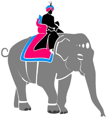 Elephant with a rider