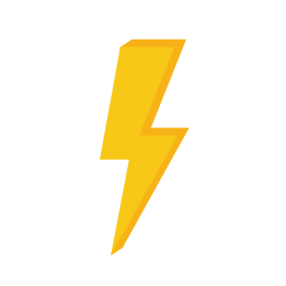 Icon of a gold lightning bolt