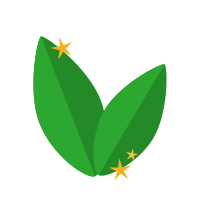 Icon of green leaves