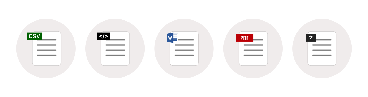 Which file formats do you want to use and which formats do you need to use?