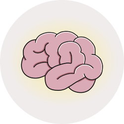 Icon of a glowy brain