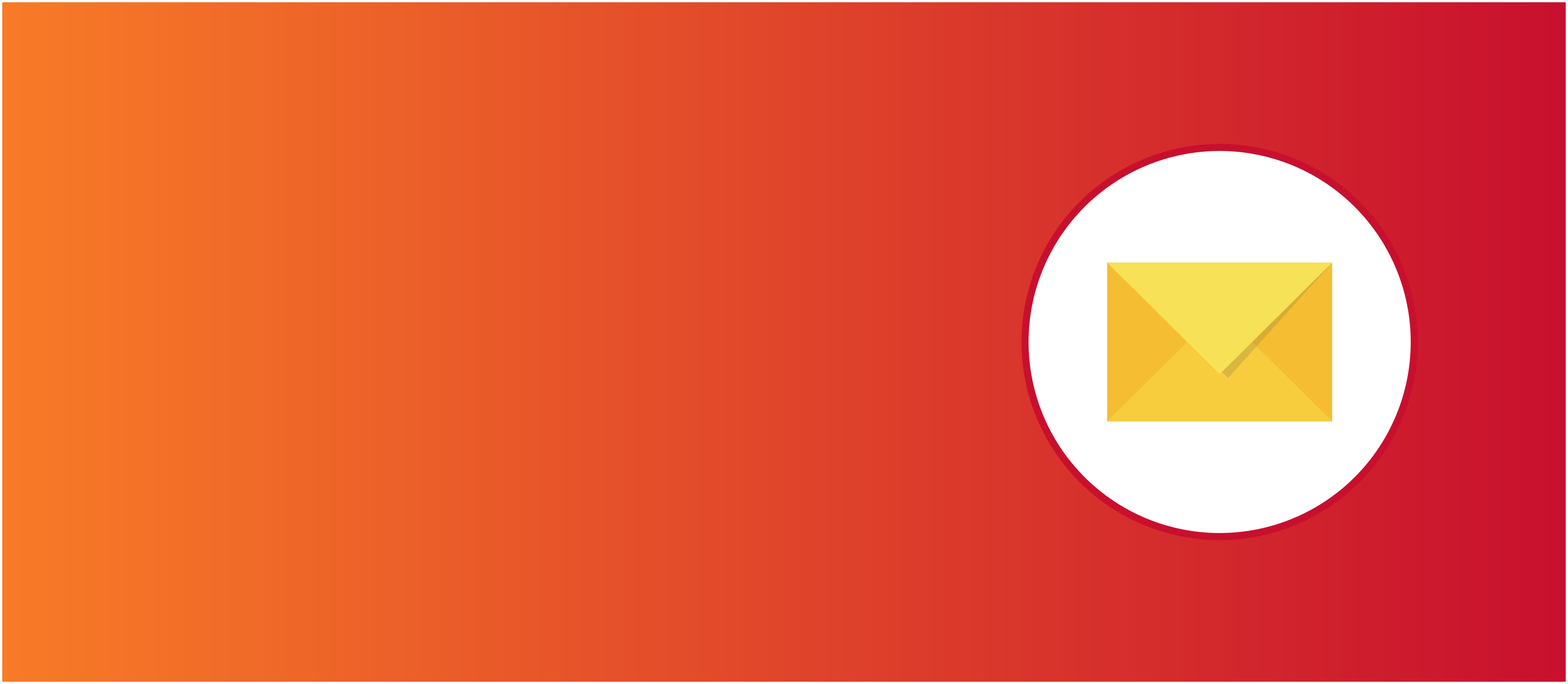 Icon of a yellow envelope on a background of orange-to-red gradient