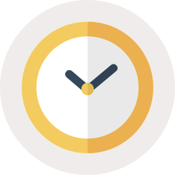 Icon of a yellow clock
