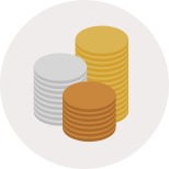 Stack of coins icon