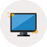 Computer screen icon