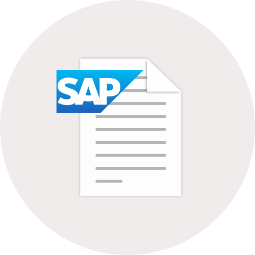 SAP and Document Icon