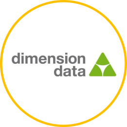 Dimension Data logo.