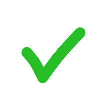 Icon of a green checkmark.